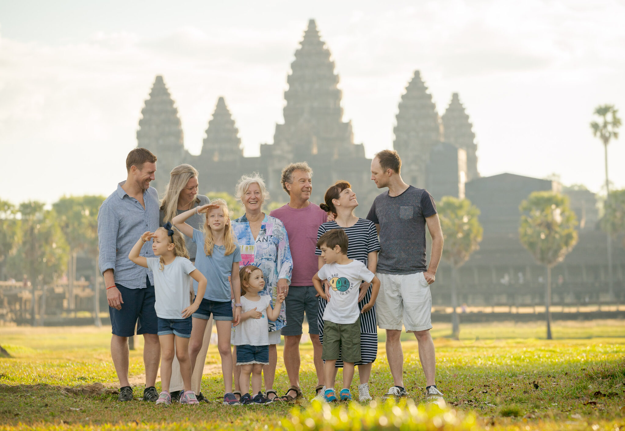Family Photoshoot with Siem Reap Photographer in Angkor