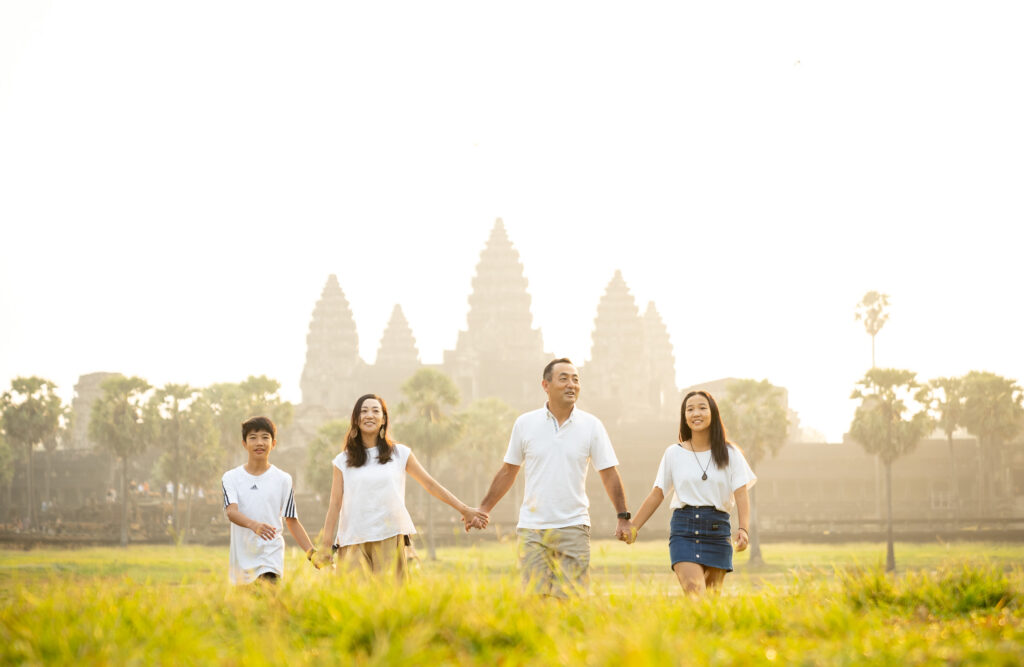 Angkor Wat Family Photoshoot with Siem Reap Photographer