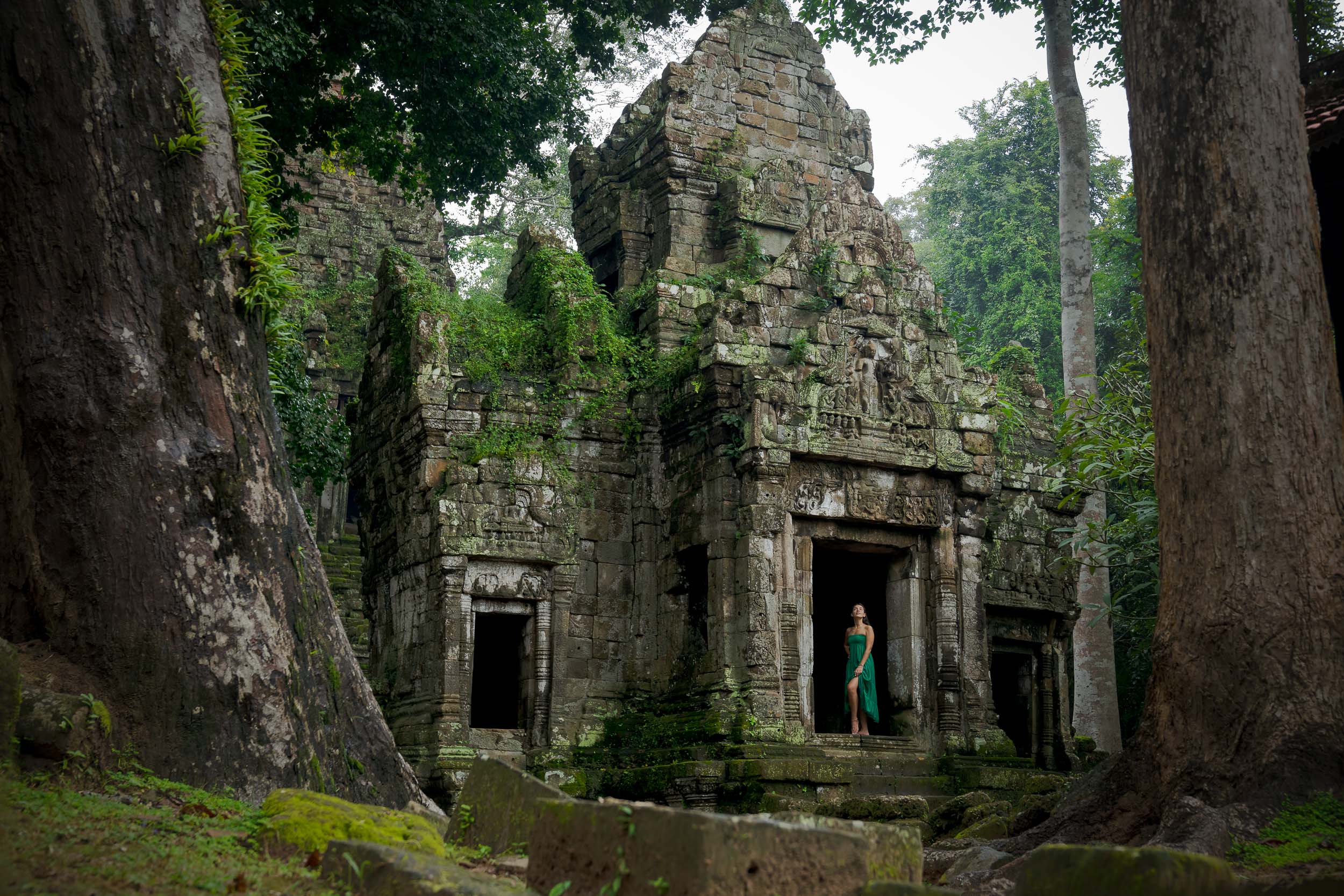 Photoshoot at a quiet temple in Angkor, Siem Reap, Cambodia