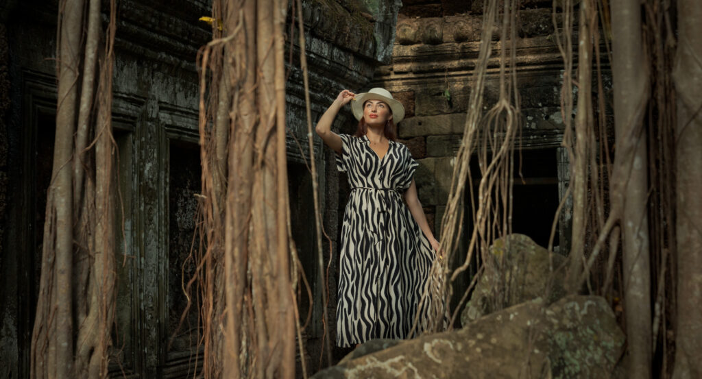 Solo Photoshoot at Ta Prom Temple in SIem Reap, photographed by Siem Reap Photographer