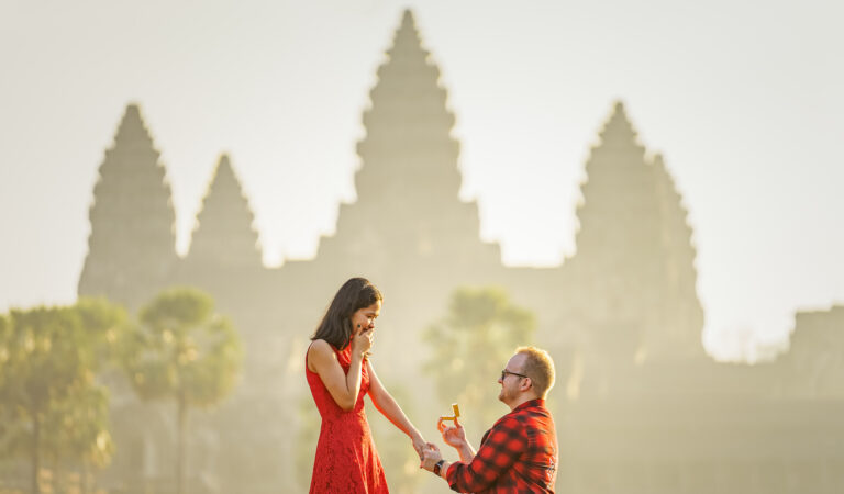 Angkor Wat proposal captured by siem reap photographer